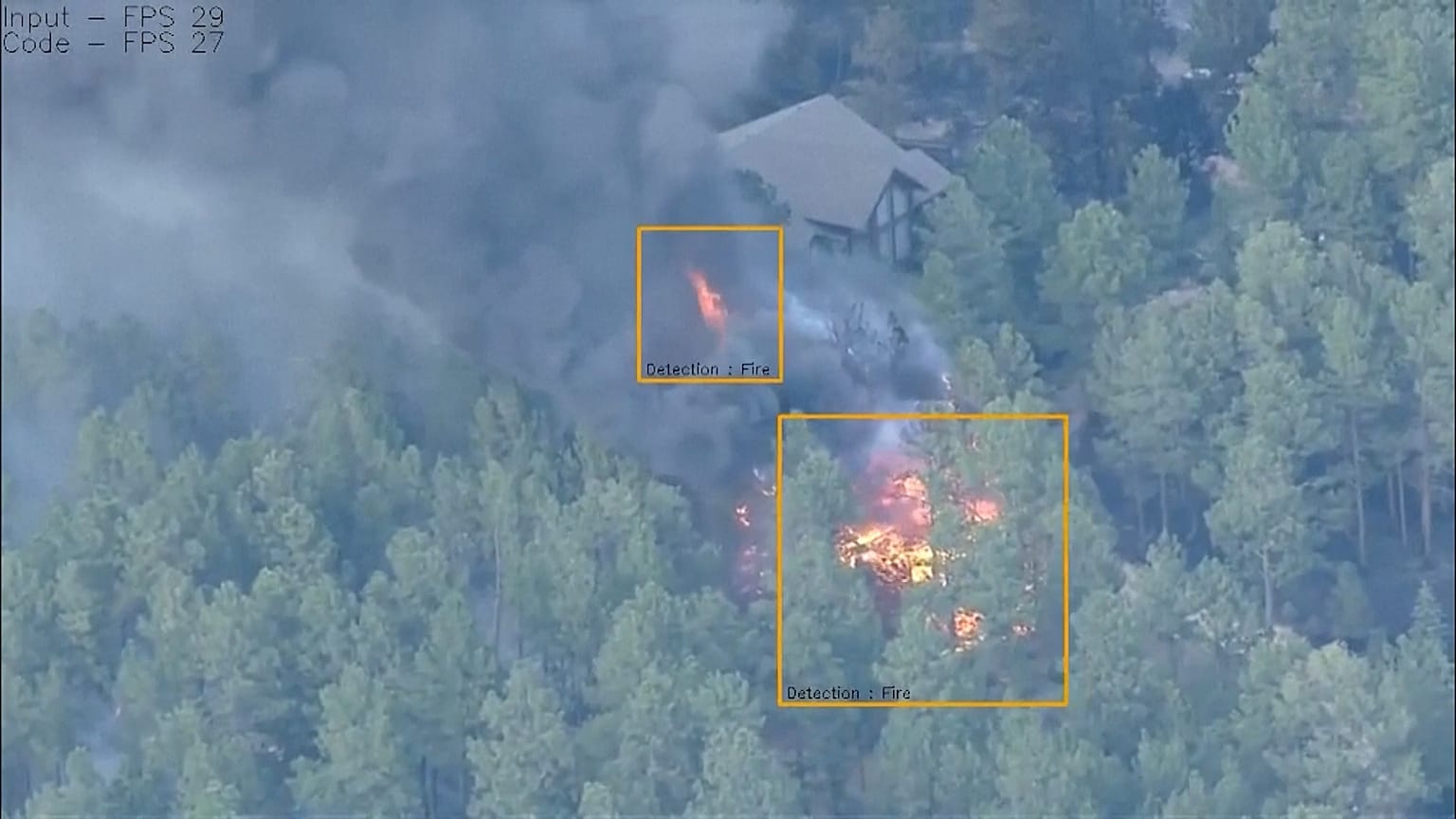 Les images envoyées par le drone