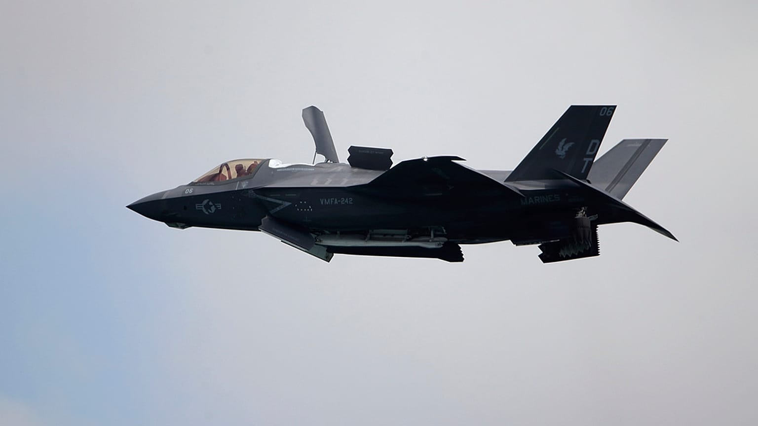 ABD yapımı F-35B Lightning II savaş uçağı 
