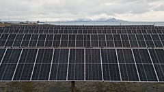 Svalbard archipelago solar panel installation.