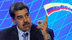 Venezuelan President Nicolas Maduro at the Miraflores presidential palace in Caracas, July 2023.