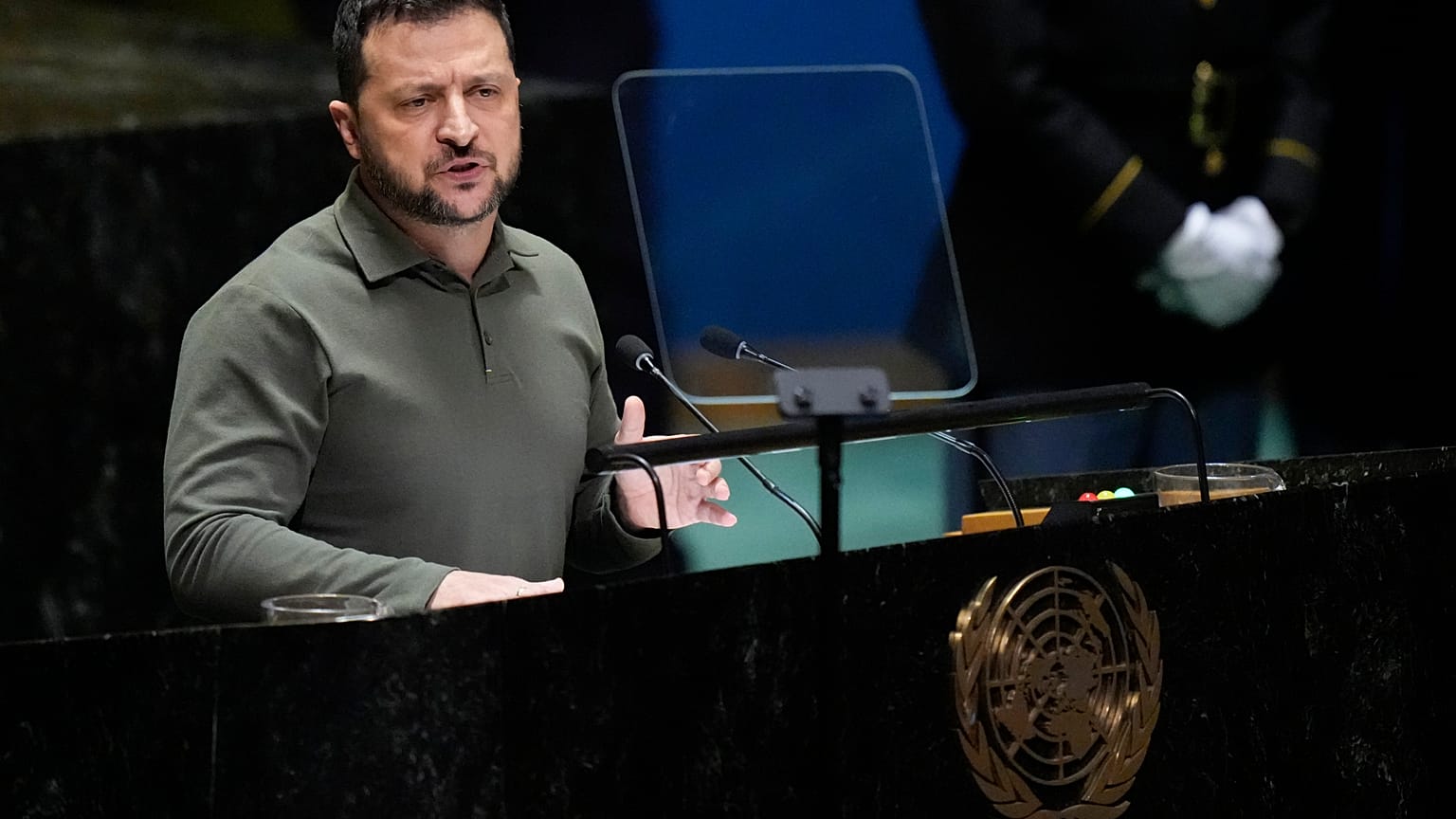 Президент Украины Владимир Зеленский на ГА ООН в Нью-Йорке