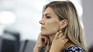 Greek MEP Eva Kaili at the European Parliament in Strasbourg, eastern France, on Sept 13, 2023.