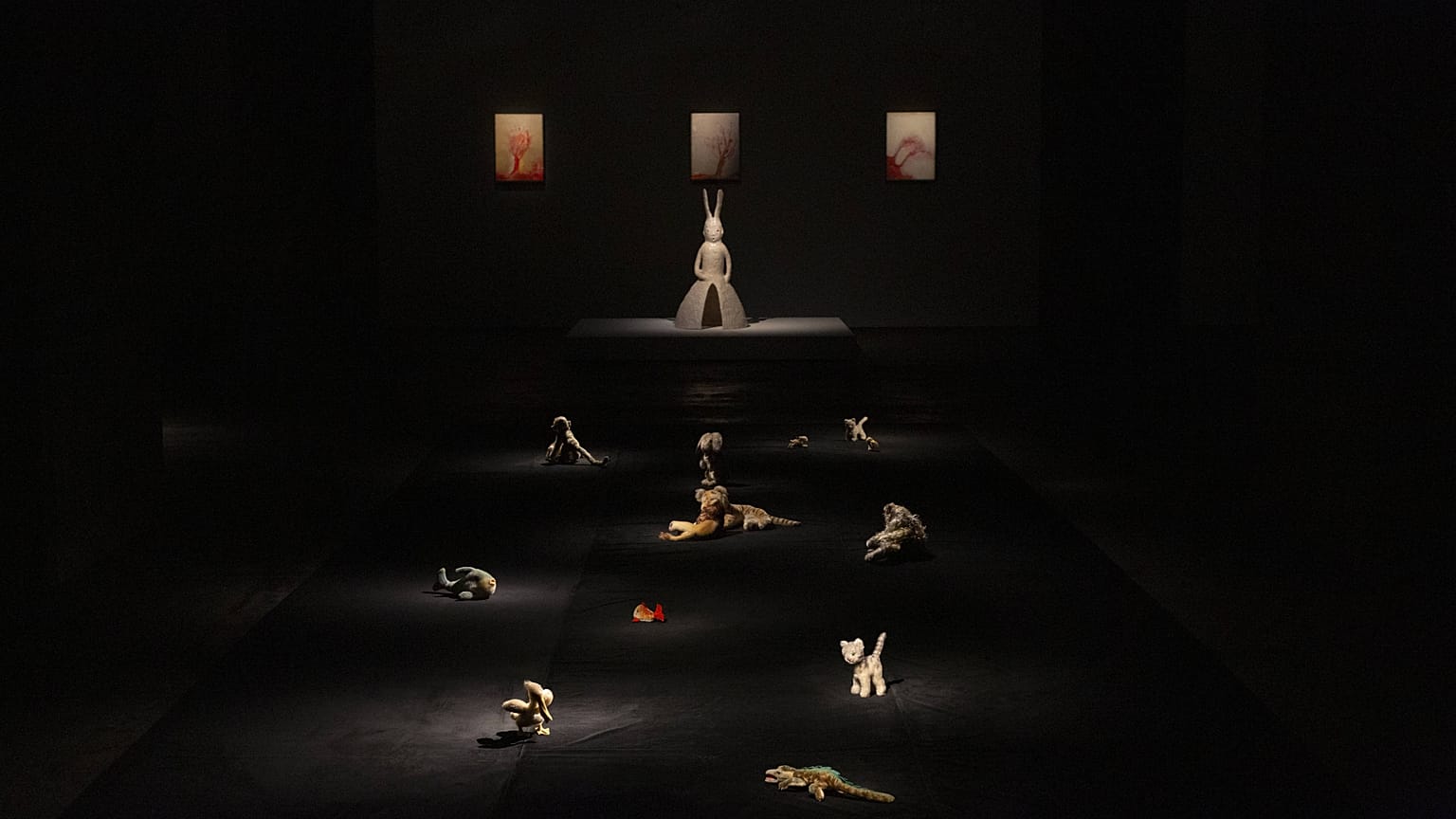 "When Animals Become Art" features work by Leiko Ikemura, juxtaposed with the artist's stuffed animal collection.