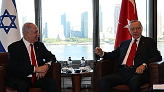 Cumhurbaşkanı Recep Tayyip Erdoğan (sağ), İsrail Başbakanı Binyamin Netanyahu 
