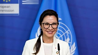 Academy Award winner Michelle Yeoh travelled to Brussels to launch the United Nations campaign on road safety.