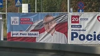 Cartelloni elettorale: il 15 ottobre in Polonia si vota.
