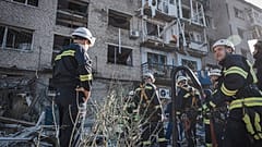 Nach Russlands Angriffen auf Kiew in der Ukraine