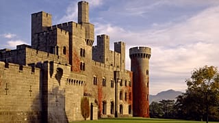 The front of Penrhyn Castle, Gwynedd, Wales