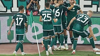 Οι παίκτες του Παναθηναϊκού πανηγυρίζουν