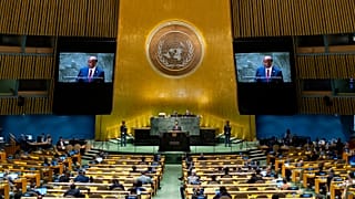 Abdel-Fattah Al-Burhan Abdelrahman Al-Burhan, President of the Transitional Sovereign Council of Sudan, addresses the United Nations General Assembly on Thursday