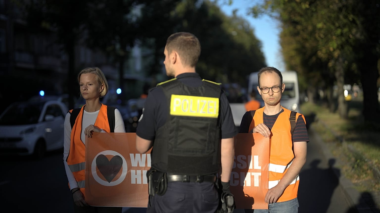 Az "Utolsó generáció" aktivistái Berlinben