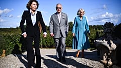 Los reyes del Reino Unido, Carlos III y la reina Camila en Burdeos, Francia. 