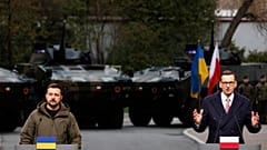 Die Präsidenten Morawiecki und Selenskyj in Warschau am 5.4.2023