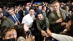 Justin Trudeau und Wolodymyr Selenskyj in Toronto am 22.9. 2023