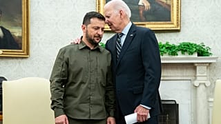 President Joe Biden meets with Ukrainian President Volodymyr Zelenskyy in the Oval Office of the White House on Thursday