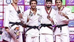 Hidayat Heydarov, ganador en la categoría de menos de 73 kilos