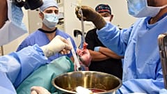  عملية جراحية لزرع قلب خنزير معدل جينيا لإنسان في مستشفى كليّة الطب بجامعة ميريلاند في الولايات المتحدة