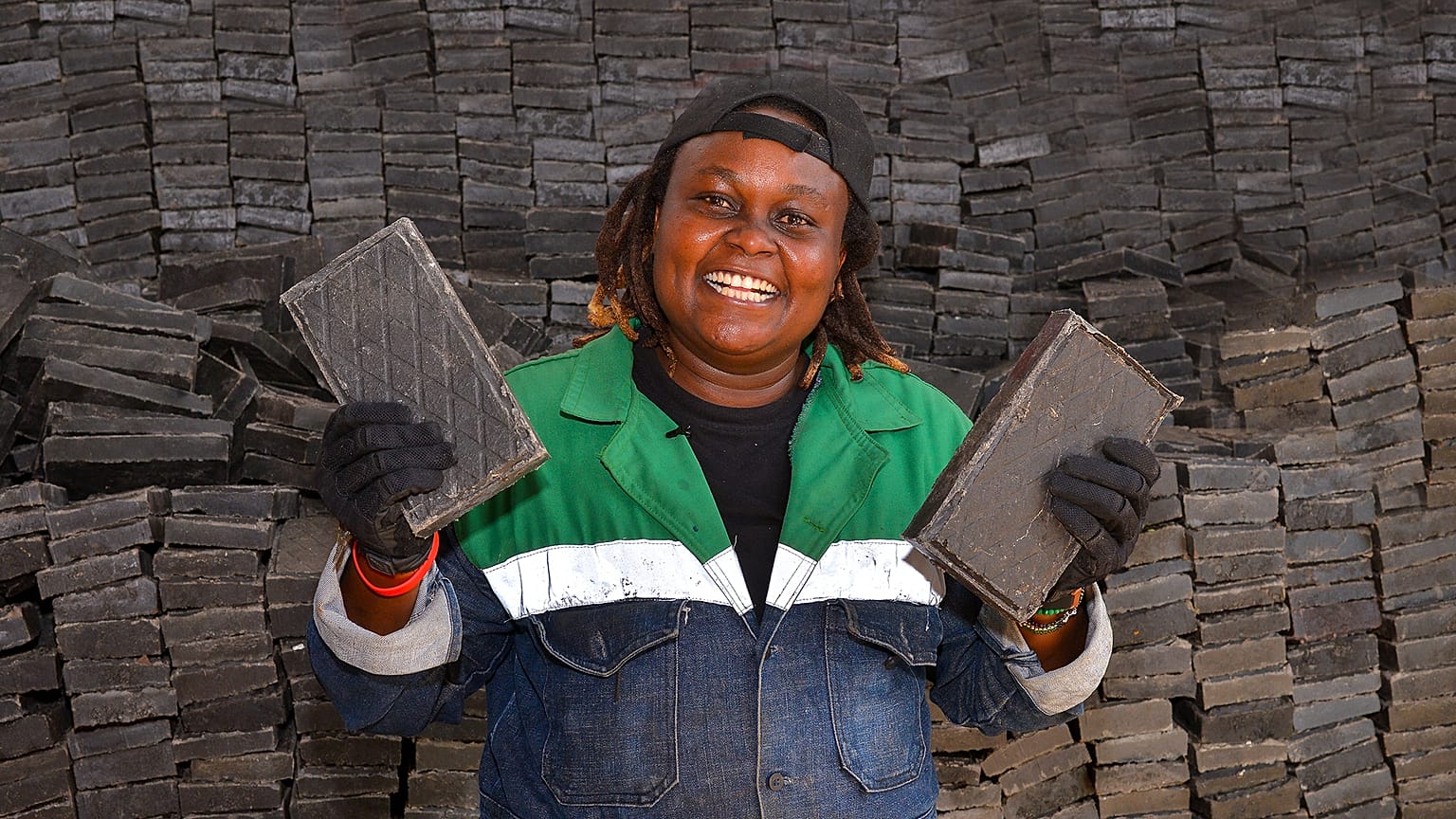 Nzambi Matee Istablished a company that recycles plastic waste into alternative building blocks