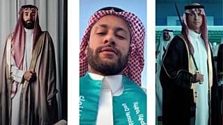 ستارگان فوتبال جهان در لباس سنتی سعودی