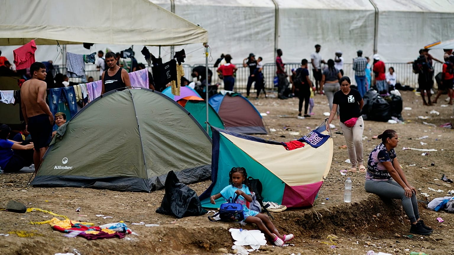 Migranten auf dem Weg in die USA.
