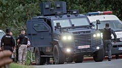 Kosovarische Polizei im Einsatz gegen serbische Miliz