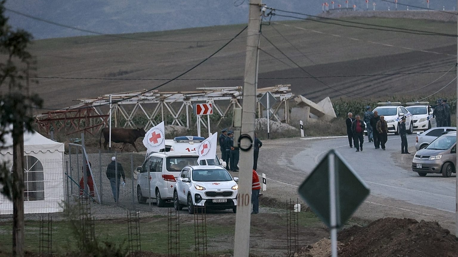 Flüchtlinge aus Berg-Karabach kommen in Armenien an