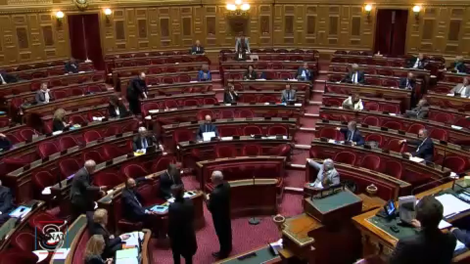 L'interno del Senato al Palais du Luxembourg. (24.9.2023)