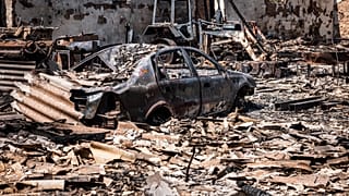 Arquivo: cidade de Orikhiv, perto de Zaporíjia, no leste da Ucrânia, durante a invasão russa
