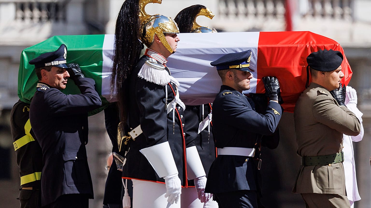 Giorgio Napolitano állami búcsúztatása Rómában