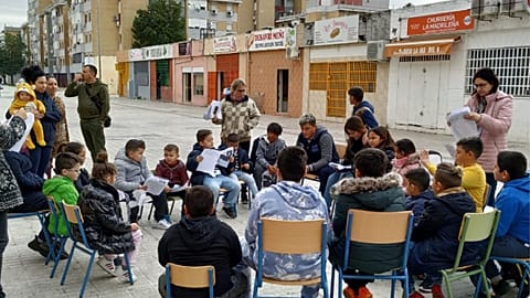 A literary gathering for children organised by Biblioteca Fantasia. 