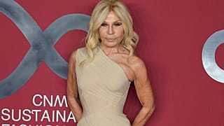 Donatella Versace at the CNMI sustainable fashion 2023 awards in Milan, Italy - 24 Sept. 2023.