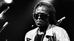 Jazz trumpeter Miles Davis is pictured during the opening concert of the annual North Sea Jazz Festival in The Hague, July 12, 1987.