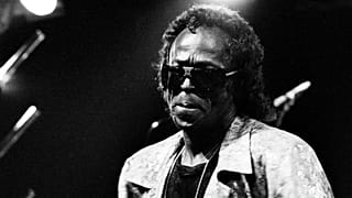 Jazz trumpeter Miles Davis is pictured during the opening concert of the annual North Sea Jazz Festival in The Hague, July 12, 1987.