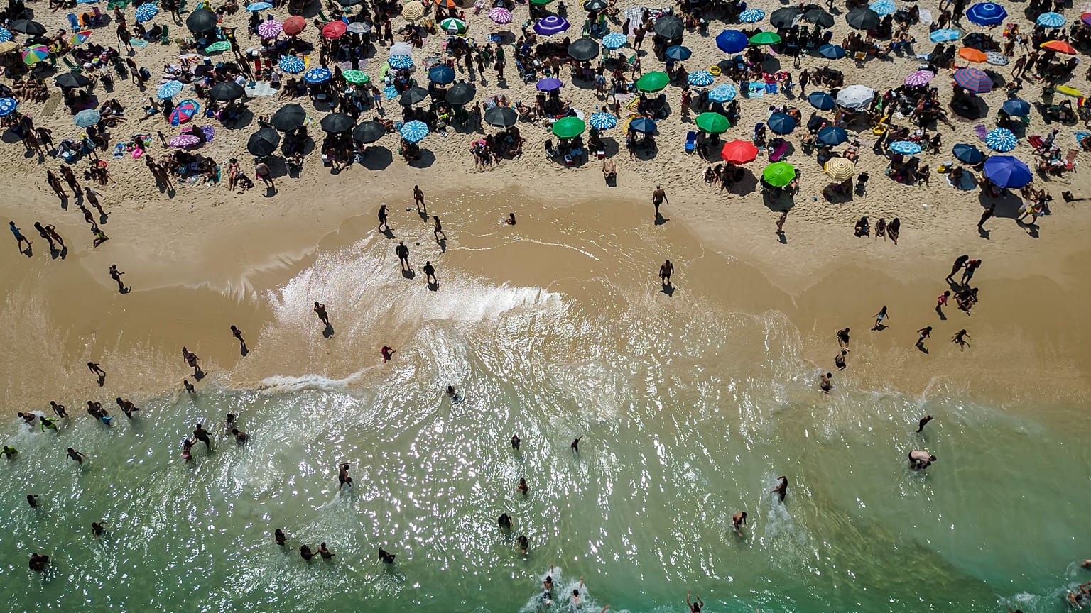 People swimming in Rio