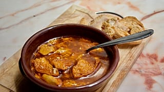 Sopa de Ajo or Spanish garlic soup 
