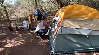 Una vita in tenda.