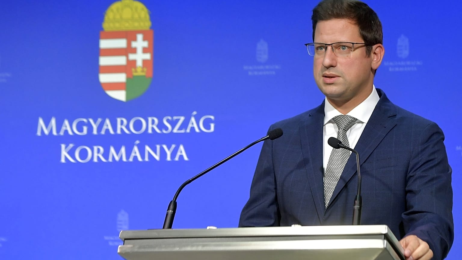 Gulyás Gergely a csütörtöki kormányinfón 