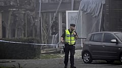 La policía en el lugar de una de las explosiones registradas esta semana en Suecia