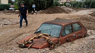 Последствия наводнения в Греции