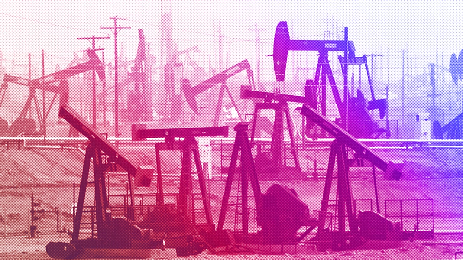 Pumpjacks operating at the Kern River Oil Field are seen in Bakersfield, CA, January 2015