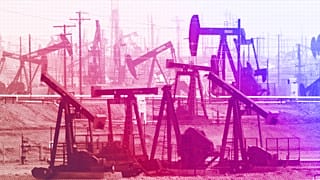 Pumpjacks operating at the Kern River Oil Field are seen in Bakersfield, CA, January 2015