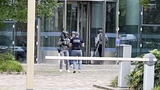 مكان الحادث في مركز إيراسموس الطبي، روتردام، هولندا، الخميس 28 سبتمبر 2023.