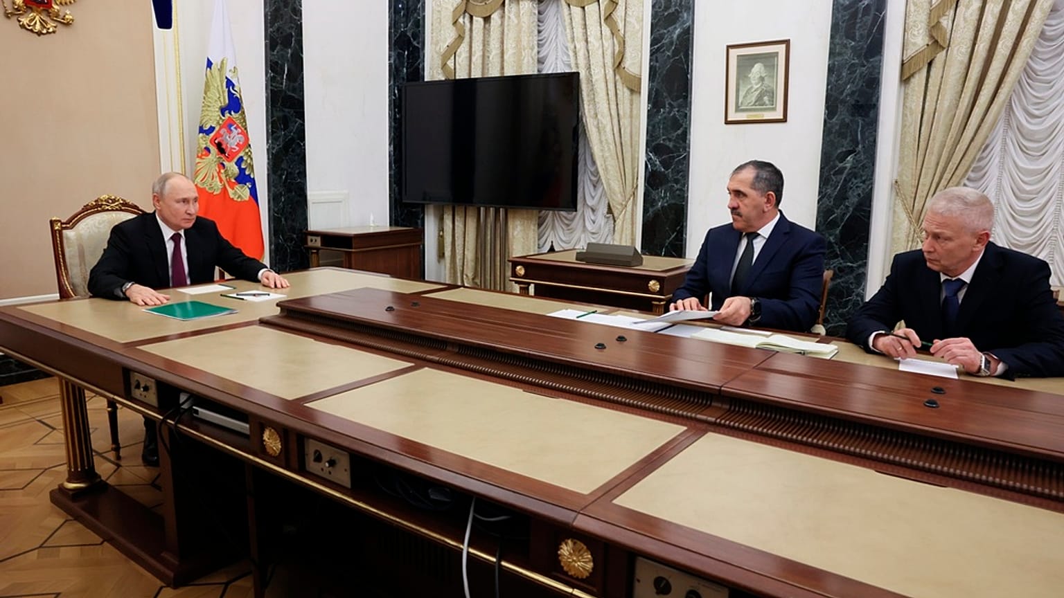 Rusya Devlet Başkanı Putin ve Wagner'in eski komutanlarından Troshev