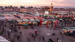 ساحة وسوق جامع الفنا، في مراكش، المغرب، الجمعة 11 نوفمبر 2016.