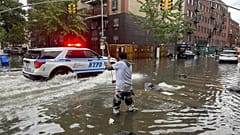 Wassermassen in New York