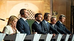 Abschlusspressekonferenz des Treffens zur Flüchtlingspolitik auf Malta