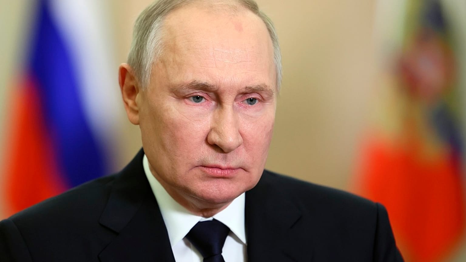 Russian President Vladimir Putin during the anniversary of the referendum called illegal by the UN in four Ukrainian regions one year ago, in Moscow, Sept. 30, 2023