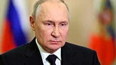 Russian President Vladimir Putin during the anniversary of the referendum called illegal by the UN in four Ukrainian regions one year ago, in Moscow, Sept. 30, 2023