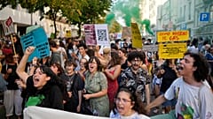 Demo gegen Wohnungsnot in Lissabon am 30.9.2023