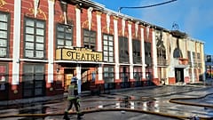 is handout photograph taken and released on October 1, 2023 by the 112 Emergency Services of the Murcia Region shows firefighters entering the Teatre nightclub